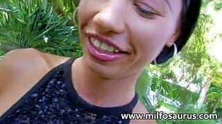 Brunette milf gets stuffed - porn video