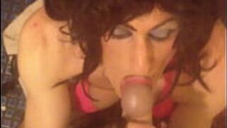 Sensual Trans Passionate cocksucking - porn video