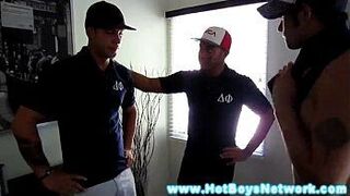 Gaystraight teen sucks cock and ass fucked - porn video