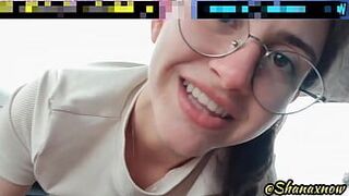 SHANAXNOW PERFECT CAR POV BLOWJOB DEEPTHROAT CUM INSIDE MOUTH - porn video