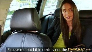 Hot amateur brunette lady Nataly fucked with the driver - porn video