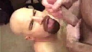Hairy Dudes Lapping Big Cock - porn video