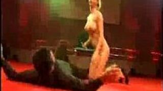Big tits pornstar on stage sex - porn video