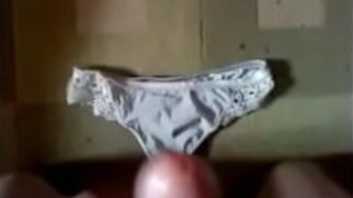 Taking and cumming in panties - porn video