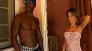 White whore and Big black rod hardcore sex - porn video
