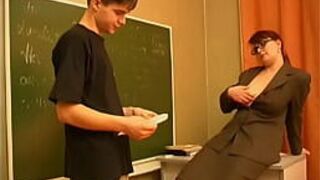 Russian teacher and boy - porn video