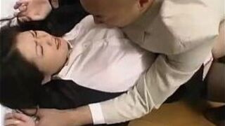 Office Lady By Her Boss Getting Her Hairy Pussy Fingered On The Floor In - porn video